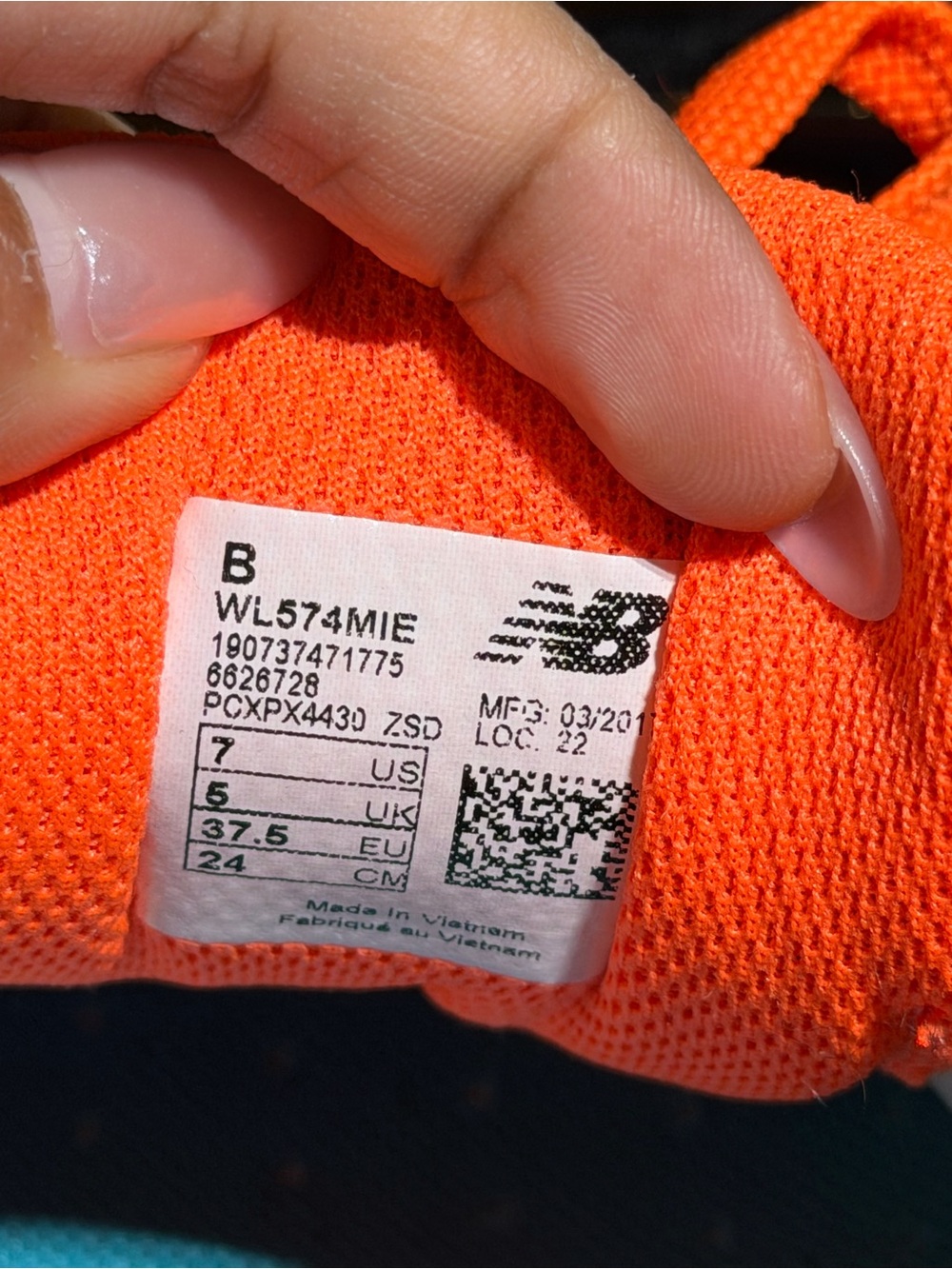 New Balance 574 Miami Palms - Sunset Women’s Low Top Lace-Up Orange WL574MIE - Picture 7 of 10